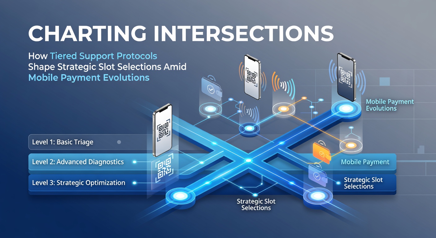 Diagram showing tiered support levels intersecting with mobile payment options and slot game interfaces