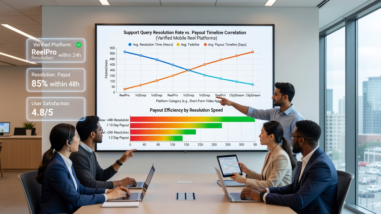 Analytics dashboard displaying correlation between support resolution times and payout verification on mobile casino applications