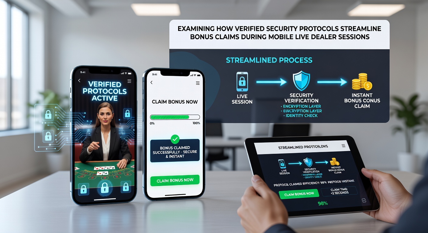 Close-up of encrypted mobile interface during live dealer bonus activation