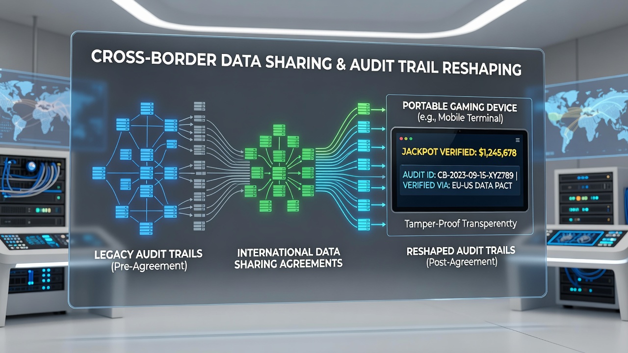 Secure server infrastructure supporting synchronized jackpot audit processes across regions
