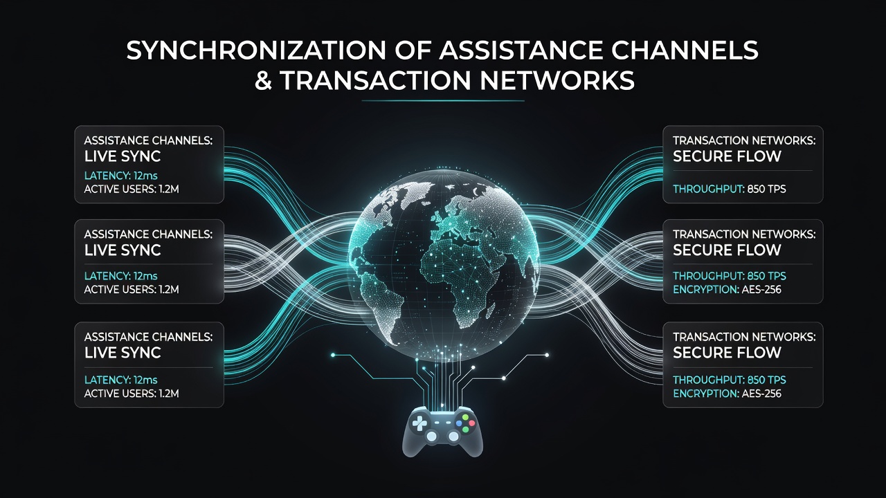 Diagram illustrating data flow between support systems and payment networks in mobile gaming environments